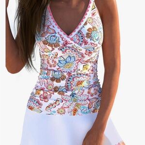 Floral Print Women's Swim Top